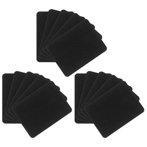 BESTYASH 15Pcs Knee Repair Patches Black Cotton Fabric for Durable Clothing and Furniture DIY