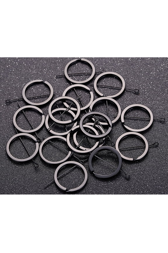 Alasum 1Pack Black Metal Split Key Ring Circle Sturdy Anti Rust for Keys Cards and Crafts