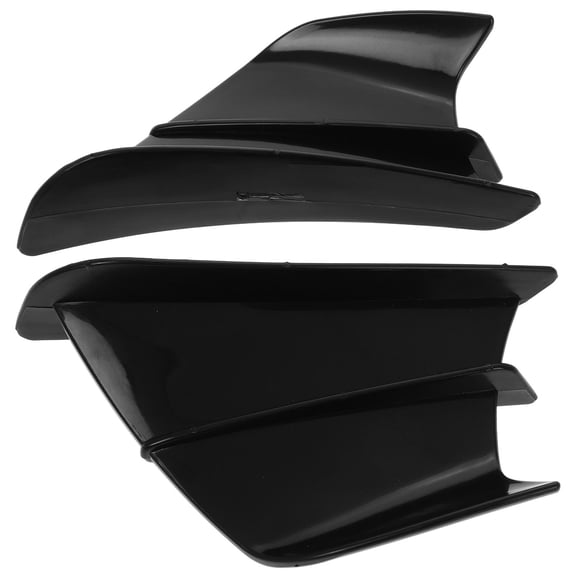 Alasum 1Pair Black Universal Winglets for Motorcycles Side Fairing Wings Aerodynamic Design Set