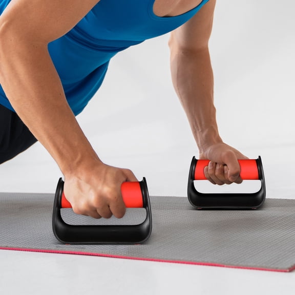 Alasum Durable Push-Up Grips Red Portable Compact for Home Workouts and Travel
