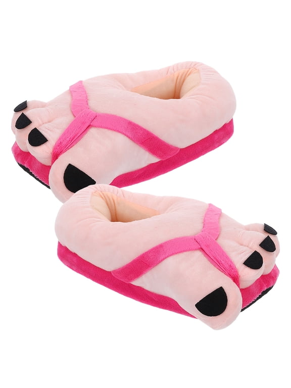 1Pair Funny Caveman Cosplay Slippers with Giant Feet for Carnival Costume Parties