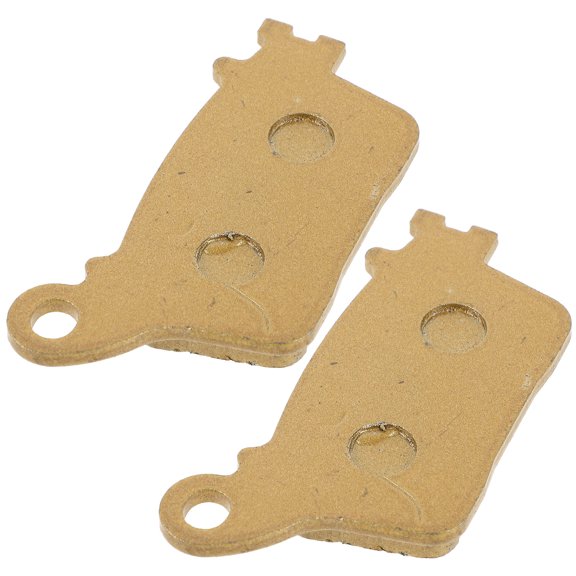 Alasum 1Pair Motorcycle Disc Brake Pads Front Set Half Metal Material Minimizes Wear Assorted Color