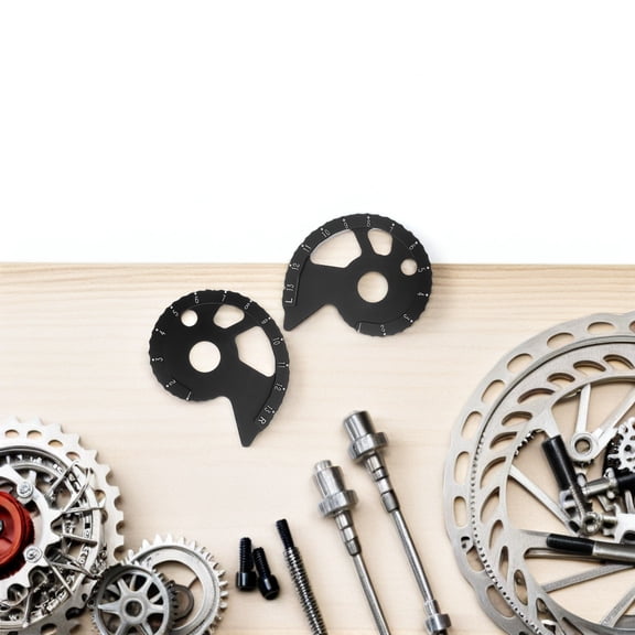 Alasum 1Pair Precision Motorcycle Chain Tensioner Black Adjustable Chain Tightener for Daily Use
