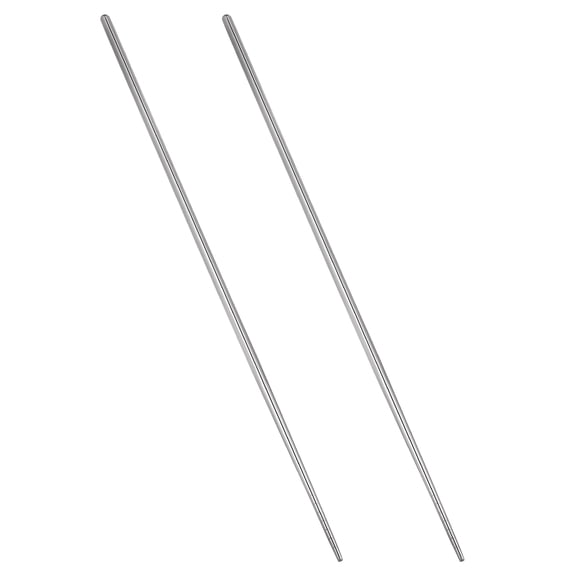 Alasum 1Pair Stainless Steel Chopsticks 14 Inch Long Cooking Sticks for Frying Hot Pot in Silver