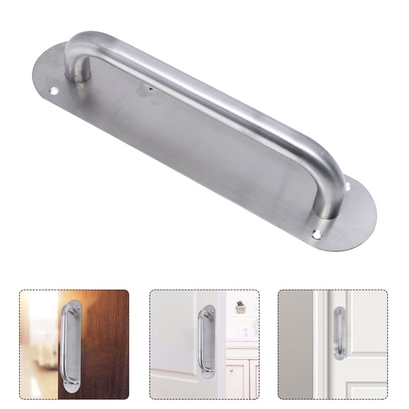 Alasum 1Pc Durable Stainless Steel Pull Handle Plate for Fireproof Doors and Store Entrances