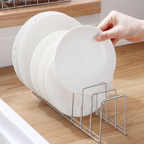 Alasum Multifunctional Plated Silver Plate Rack for Kitchen Storage and Draining