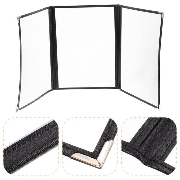 Alasum 1Pc Transparent PVC Binder Cover with High Clarity for Easy Menu Viewing