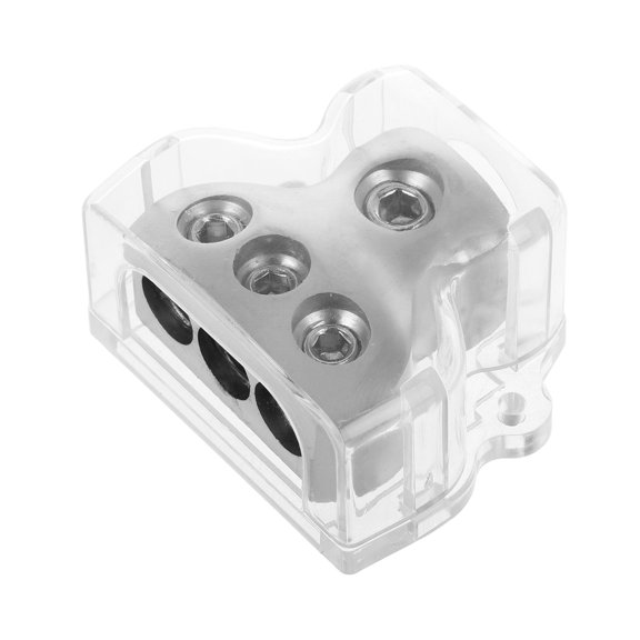 Alasum 1Pcs Amp Power Connector Zinc Alloy 3 Way Power Distribution Block For Vehicle Installation Audio Enthusiasts