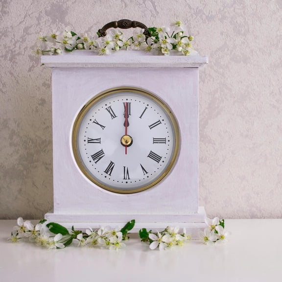 Alasum Clock Repair Kit with -Edged Iron Clock Face and Precision Quartz Movement Insert, Complete 1 Set