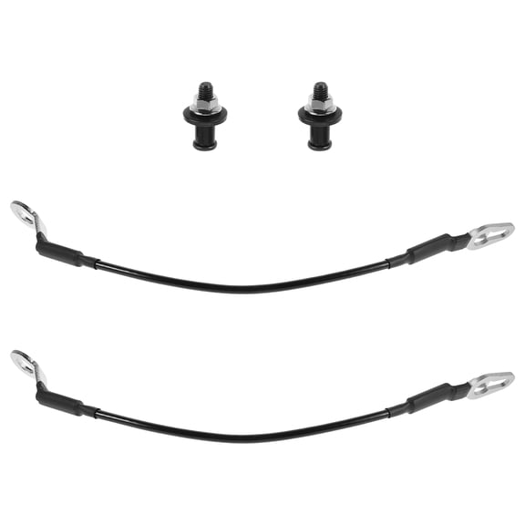 Alasum 1Set Black Tailgate Support Cable Strap with Bolt for Truck Liftgate Replacement