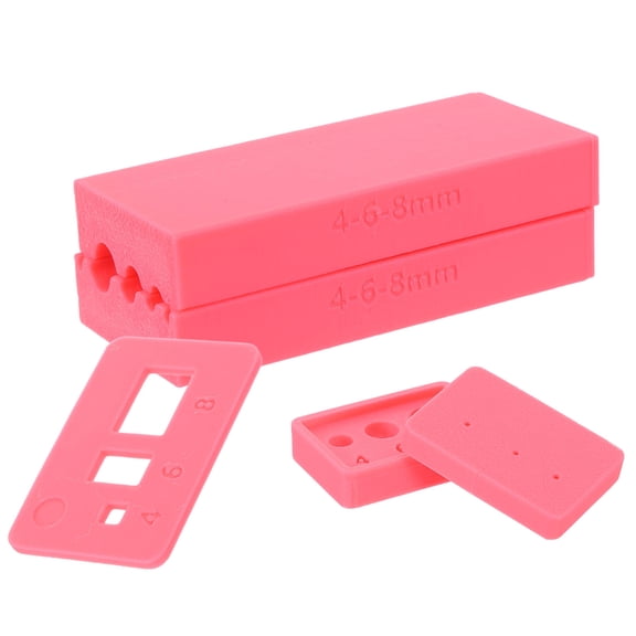 Alasum 1Set Clay Bead Roller Cylinder in Rosy for Accurate Round Beads and Easy Jewelry Making