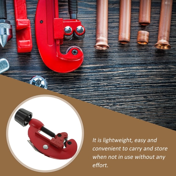 Alasum 1Set Durable Red Bearing and Tubing Cutter for Copper PVC Stainless Steel Use