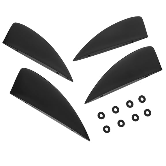 Alasum Black Pvc Surfboard Fin Replacement for Kayak and Paddleboard