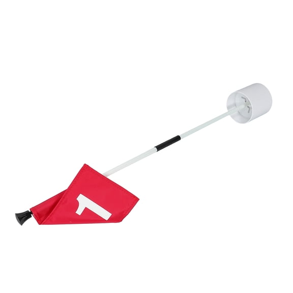 Alasum 1Set Lightweight Glass Fiber Golf Flagpole with Durable Base and Numbered Golfing Flag for Practice