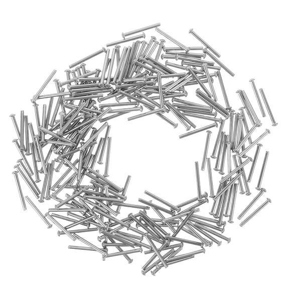 Alasum 200Pcs Solid Stainless Steel Rivets Dome Head Design for Versatile DIY Projects