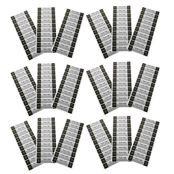 Alasum 200Pcs Tamper Resistant Security Tape for Package Protection with Non Transfer Matte Plated Silver Material