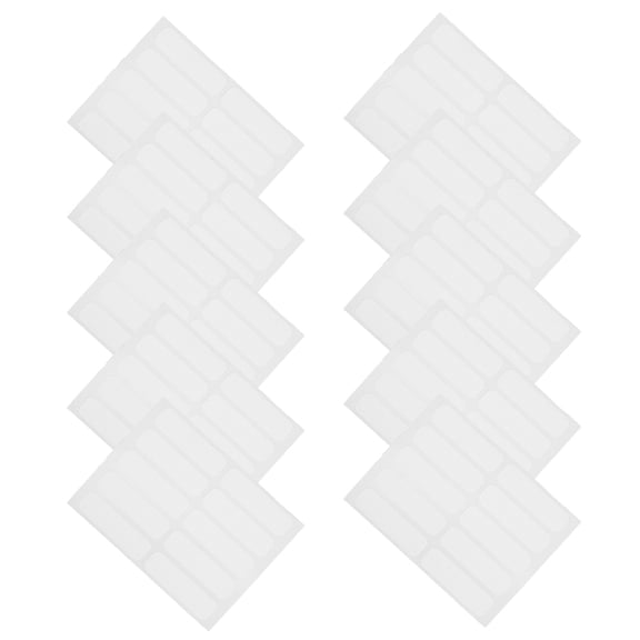 Alasum 200pcs Cloth No-Iron Labels Writable Fabric Tags White Waterproof for Bags