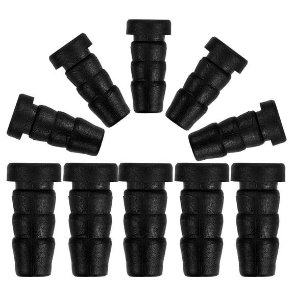 Alasum 20Pcs Chair Leg Inserts Plastic Caster Socket Compatible with Office Chair Wheels Black