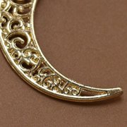 Alasum Golden Moon Pendant Charms for Jewelry Making DIY Alloy Accessories