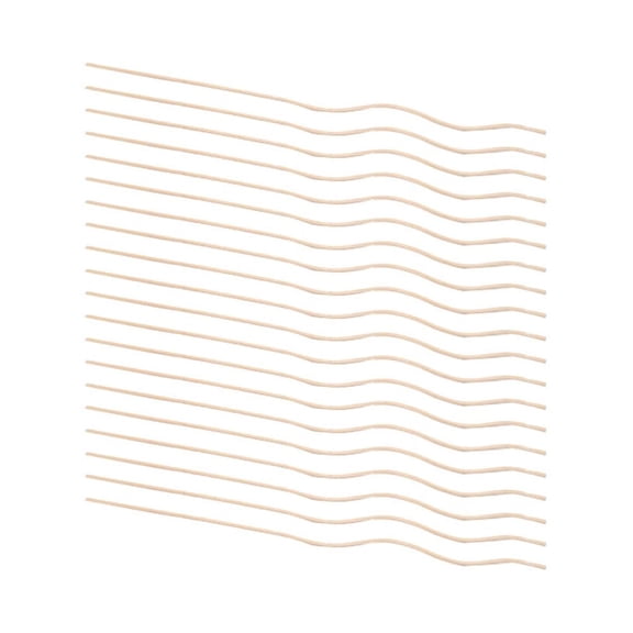 LITINKIMI Diffuser Sticks Wavy Design Yellow Bamboo Ideal for Home Decor and Air Refreshing 20Pcs
