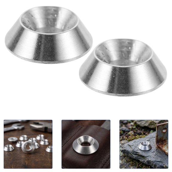 Alasum 20Pcs Stainless Steel Conical Washers for Bolt Seating with Enhanced Load Distribution and Smooth Finish