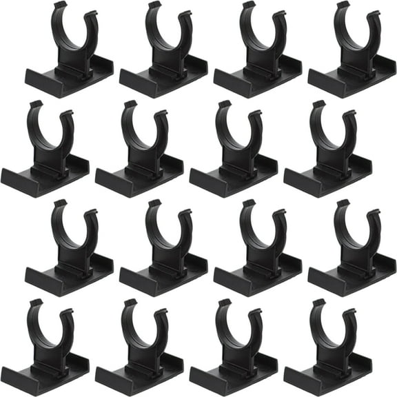 Alasum 24Pcs Black Kitchen Leg Plinth Clips for Furniture Leveling and Floor Protection in Various Settings