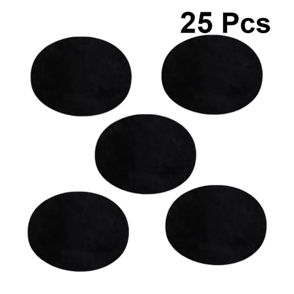 Alasum 25 Pcs Clothing Repair Patch Suede Fabric Black Patches for Mending Jeans Holes for Handicraft Enthusiasts