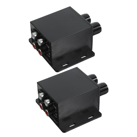 Alasum 2Pcs Adjustable Audio Amplifier Bass Knob for Car Audio with Reliable ABS Material