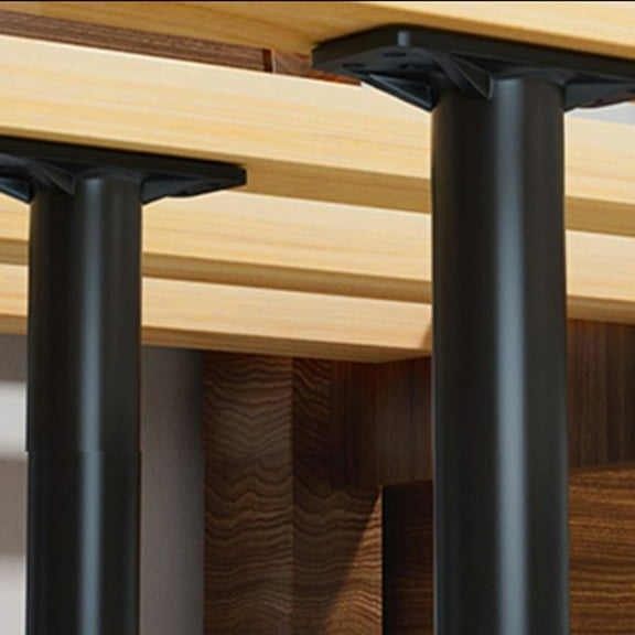 Alasum Bed Support Legs Black Adjustable Furniture Legs for Decoration 2Pcs