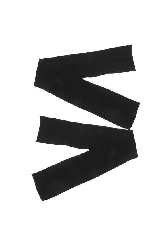 Alasum 2Pcs Black Cotton Rib Knit Fabric for Cuffs Comfortable Elastic Ribbing Fabric for Sweatshirt Necklines