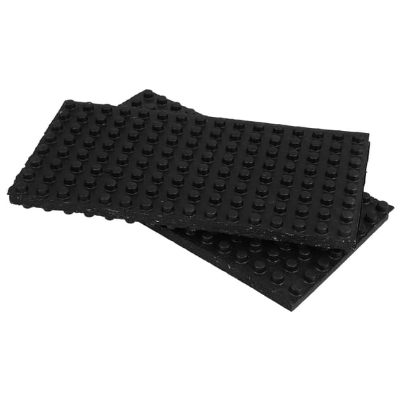 Alasum 2-Pack Black Rubber Anti- Pads for Air Conditioner Units Sound Absorbing Mat