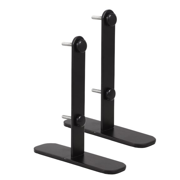 Alasum 2Pcs Carbon Steel Black Desk Pegboard Stand for Vertical Storage and Privacy Panel