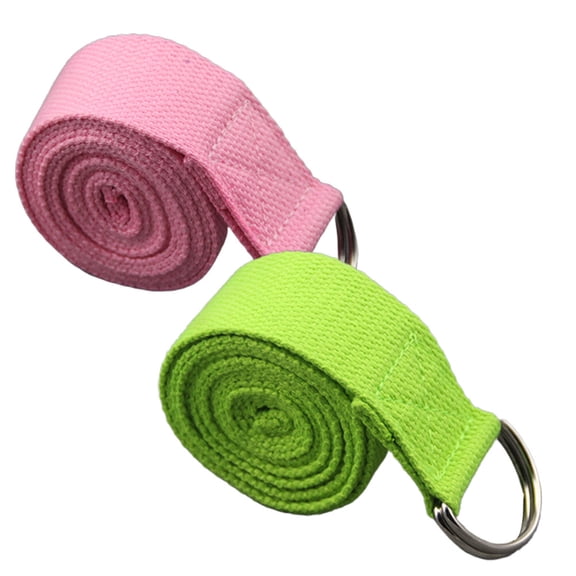 Alasum 2Pcs Fitness Exercise Bands Assorted Color Lightweight Stretch Bands for Better Range Motion
