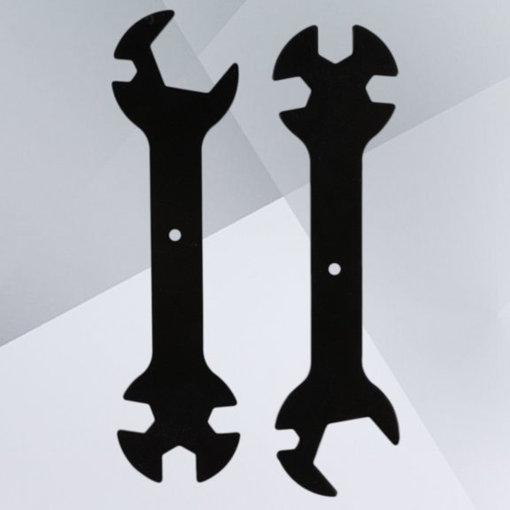 Alasum 2Pcs Forprinter Wrench Tool Black Metal Rod Wrench for Carving Machine with Durable Design