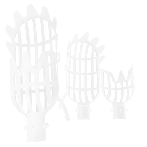 Alasum 2Pcs Fruit Pickers Without Handle for Picking Fruit Safely with White Durable Material