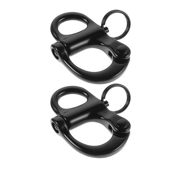 Alasum 2Pcs Heavy Duty Stainless Steel Quick Release Snap Shackles for Yacht and Boat Rigging