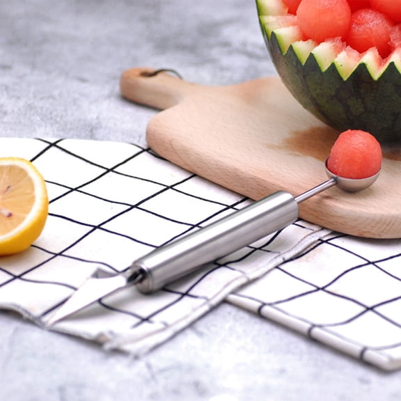 Alasum 2Pcs Stainless Steel Dig Ball Scoop Ice Cream Spoon for Kitchen Use