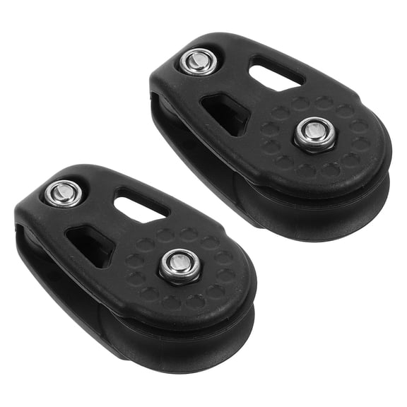 Alasum 2Pcs Lightweight Nylon Kayak Anchor Pulley Kit with Swivel Single Pulley for Fast Installation