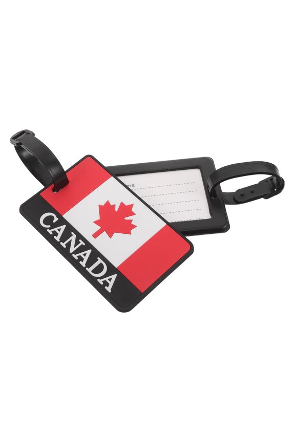 2Pcs Luggage Identifiers Tags With Canadian Flag For Waterproof Bag Identification And Travel