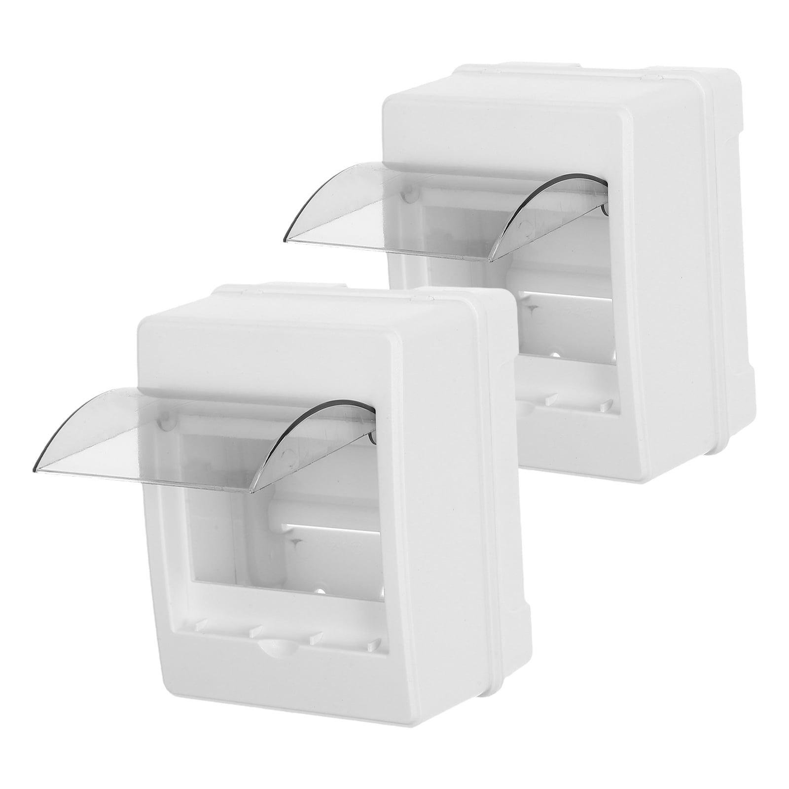 Alasum 2Pcs Multi Circuit Electrical Distribution Box with Impact Resistant Plastic Case Indoor Use