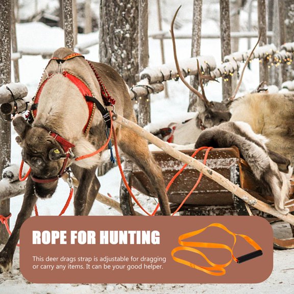 Alasum 2Pcs Nylon Deer Sled Rope for Hunting Outdoor Activities with High Strength