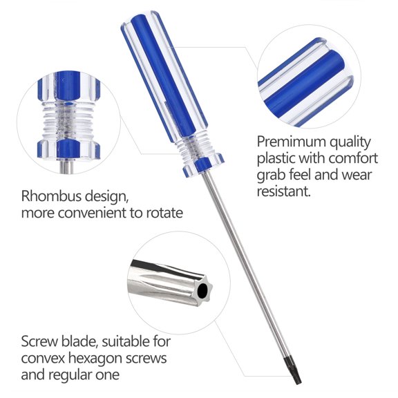 Alasum 2Pcs Screwdriver Set for 360 Controller Install and Repair with Durable Blue Handles