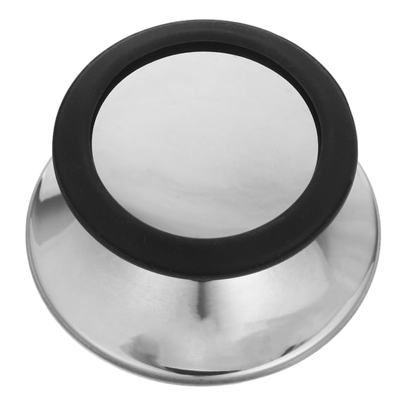 Alasum 2Pcs Silicone Pot Lid Knob Replacement with Stainless Steel Heat Resistant Grip for Universal Kitchen Use