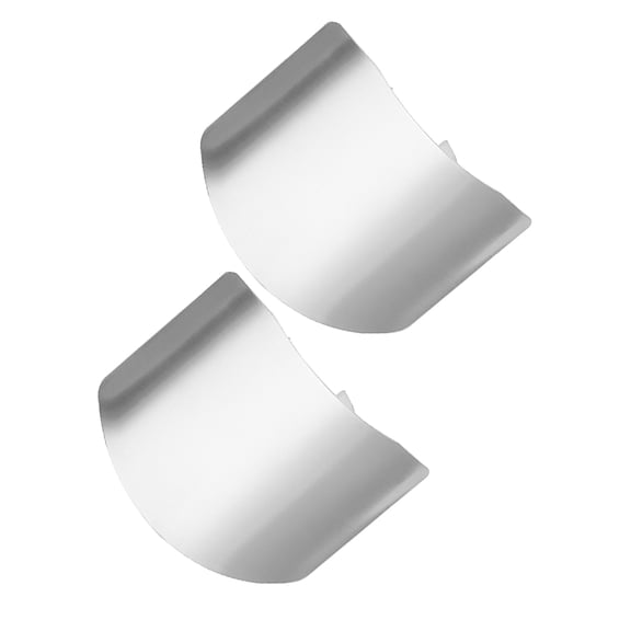 Alasum 2Pcs Stainless Steel Kitchen Finger Protector Adjustable Finger Sleeve for Safe Cutting