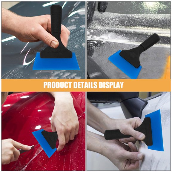 Alasum Ergonomic PP Squeegee Kit for Car Glass Cleaning and Window Tinting, 2 Pieces Tools