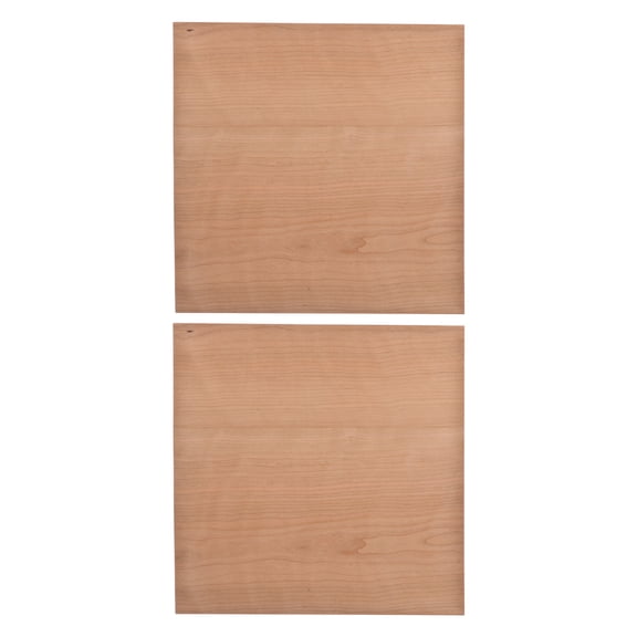 Milisten 2Pcs Beige Wood Veneer Sheets for Craft Use Offering Stable Surfaces and Ideal for Art Projects