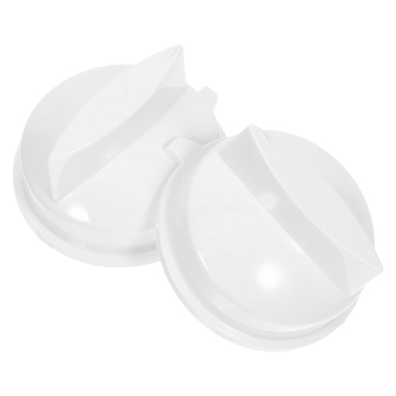 Alasum 2Pcs Universal White Microwave Control Knob Plastic Dial for Temperature Adjustment Home Use
