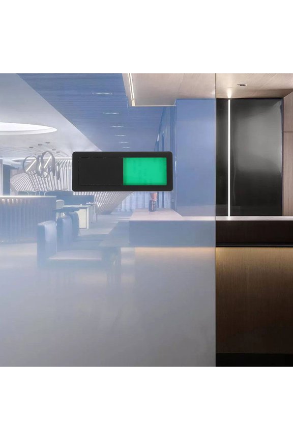 2Pcs Wc Sign Black ABS Practical Style Bathroom Door Signs