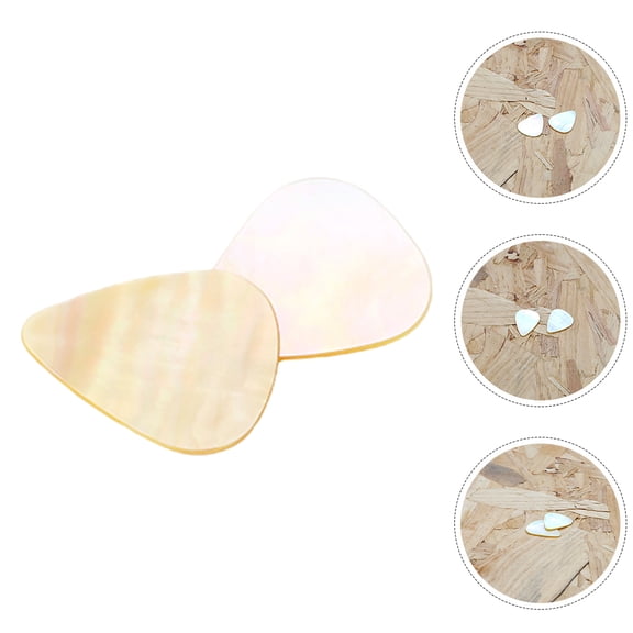 Alasum 2Pcs White Bulk Guitar Picks Variety Pack Thick for Bass Acoustic and Electric Guitar