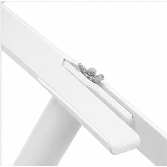 Alasum 2Pcs White Metal Gutter Downspout Strap for Landscaping, Firm Grip, Rust Resistant